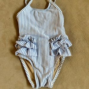 Toddler seersucker swimsuit